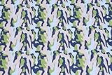 Camo Air Printed Crib fitted sheet by Bacati [並行輸入品]