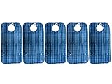 5 x Economy Large Blue Adult Bib by Care Home Superstore