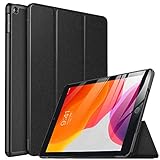 ELTD ipad 10.2 ケース 2019年秋 ipad第七 世代 apple ipad 10.2インチ用保護ケース ハードカバー 手帳型 オートスリープ機能付き 極薄 超軽量 傷つけ防止 耐久性ブラック