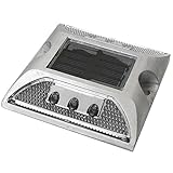 life_mart ソーラー充電式　LED 道路鋲 6灯高輝度LEDライト 【耐重量15ｔ】 (ブルー)