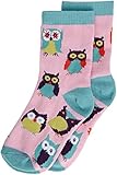 Hatley ハットレイ キッズ女の子 靴下(フクロウさんのパーティ) S (2-4才) マルチカラー 55%綿 44%ナイロン 1%ポリウレタン SO3OWLS001