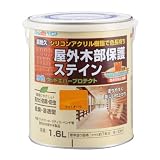 アトムハウスペイント 水性ウッドエバープロテクト(耐久ステイン) 1.6L ライトオーク