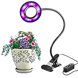 8w led usb indoor clip-on dimmable plant grow light desk lamp