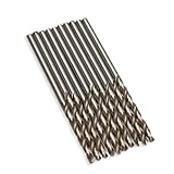ドリル セット ツイストドリル 高速度鋼工具 掘削工具 DIY チタンコーティング 木材 プラスチック アルミニウム 銅 鋼 加工用 ツール HSSビット ストレートシャンク 2.5mm 10セット 