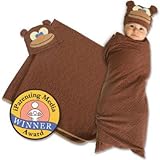 Swaddle Blanket & Cap - Silly Monkey by Sozo
