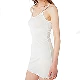 Amazon シルク タンクトップワンピース シルク100 インナー タンクトップ キャミソール ワンピース ペチコート スリップ ランジェリー 汗取り 吸汗 速乾 温活 防臭 絹インナー 保湿 通気快適 敏感肌用 インナーキャミソール タンクトップ 通販