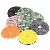 SPTA Mix Gritプレミアムグレード濡れ4 " ( 100 mm )大理石ダイヤモンド研磨パッドセットウェットポリッシャーGranite Stone Polishパックof 8pcs 8Pcs