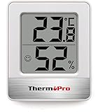 ThermoProサーモプロ 湿度計 温度計 温湿度計 湿度計室内 大画面 コンパクト 顔マーク 壁掛け 卓上スタンド マグネット TP-49