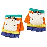 ハイキングフライ(Hikfly) ハーフフィンガーカバー ニットマジックグローブ 手袋ベビーグリルボーイズの幼児用アウトドアスポーツサーマルグローブウォーマーミトンクリスマスプレゼント(1-3歳) (