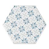 【B'stile】六角形の北欧風デザインタイル「EYR」EYR-604（磁器質｜ヘキサゴン｜屋内壁/屋内床/屋外壁用｜ノンスリップ加工）1枚