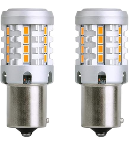 Amazon | S25 シングル LED ウインカー アンバー 抵抗内蔵 1156 BA15S