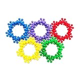 Sealive 100 Pieces Kids Chidrlen Multicolor Plum Blossom Creative Building Blocks For Child DIY Educ