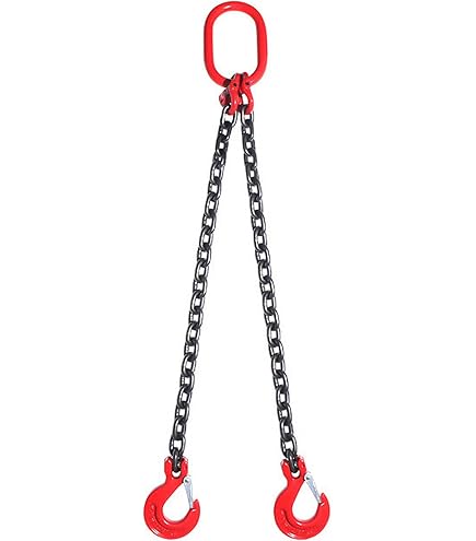 Amazon.co.jp: チェーンスリング 2ton 1.5m 2本吊り スリングフック 