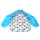 Tovadoo ベビー 食事用エプロン 長袖　キャラクター柄 EVA製　防水　水洗い簡単　出産祝い　プレゼント　七色入　40cm*41cm