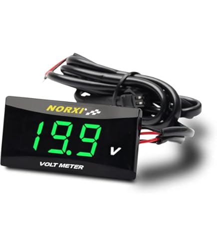 Amazon.co.jp: NORXI バイク用 水温計 デジタル 防水 高温警告