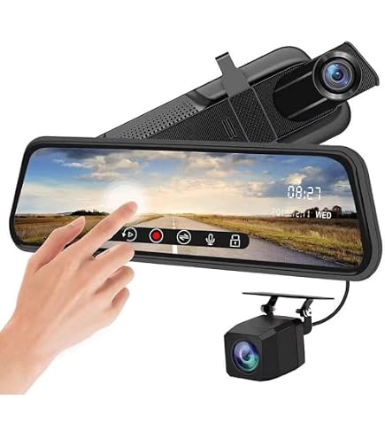 Amazon.co.jp: ドライブレコーダー 前後カメラ ミラー型 タッチパネル 