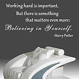 Pop Decors WL-0097-Vb Inspirational Quote Wall Decal, Believing in Yourself [並行輸入品]