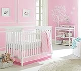 Sadie & Scout 3 Piece Crib Bedding Set Chelsea Pink Comforter Sheet Skirt by Crown Crafts