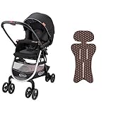 【セット買い】 グレコ ベビーカー シティエース コスモフラワー + さらっとマット ビタードットBR 純正リバーシブルタイプ