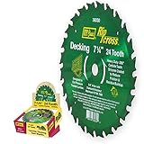 IVY Classic 36031 Ripcross 7-1/4-Inch 24 Tooth Decking Carbide Circular Saw Blade with 5/8-inch Diam