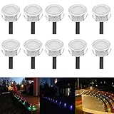 ガーデンライト FVTLED 埋め込み式ライト スポットライト 地中埋込型ライト 12V 0.6W IP67防水 LED 照明 省電力 ガーデニング/庭/花壇/坪/公園に最適 CE RoHS認証 (多