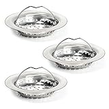 Aupek Kitchen Sink Strainerステンレススチール3pcs 4.3 "直径withハンドル
