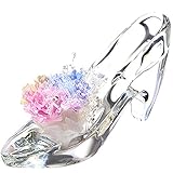 【Amazon.co.jp 限定】 TEATSIGHT プリザーブドフラワー ガラス製 ハイヒール ガラスの靴 ( カーネーション かすみ草 レインボー )