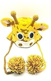 BETONG SAKAI-Baby Boys Girls Infant Animal Giraffe Knit Crochet Hoot Giraffe Hat Cap Ear Flap Warm, 