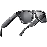 OhO Bluetooth Sunglasses,Voice Control and Open Ear Style Smart Glasses Listen Music and Calls with Volume UP and Down,Blueto