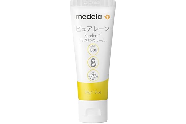 Medela Purelan 1.3 oz (37 g) Nipple Care Cream, No Wiping Required Before Breastfeeding, 100% Natural Lanolin, Gently Support