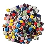 タイル 10ミリクローバー花 DIY クラフト ＭＩＸ 20色カラー 250ｇ 廣美陶房