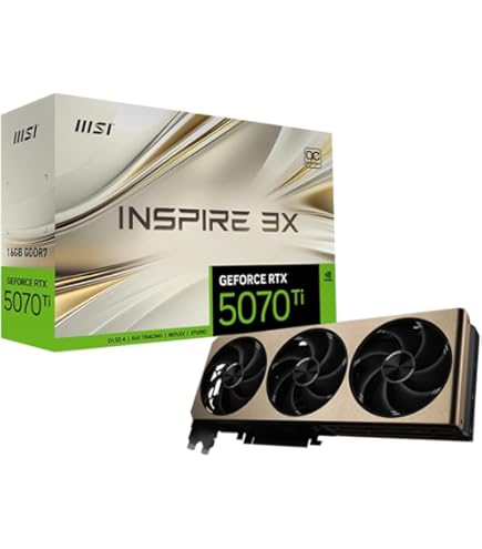 グラフィックボード・グラボ・ビデオカード MSI Gefoce RTX 5070 Ti 16G VENTUS 3X OC Amazon.com: MSI Gaming RTX 5070 Ti 16G Ventus 3X OC Graphics