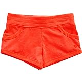 カーターズ（Carter's）女の子用オレンジ&ハート刺繍入りホットパンツ(総ゴム仕様) 出産祝い コーデボトムス24months(83-86cm) [並行輸入品]