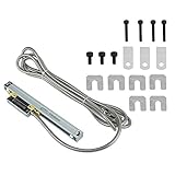 Akozon デジタル読み出し 格子定規 デジタル表示KA500-5u-120mm フライス盤用線形ガラススケールリニアエンコーダ