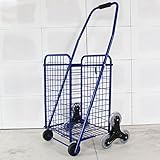 ショッピングカート 折りたたみ式ショッピングトロリー、バスケット42L容量ミディアムショッピングヘルパー50kg (色 : B)