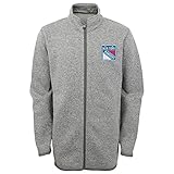 NHLユースBoys 8 – 20 Rangersフルジップフリースセーターニットジャケット M グレイ