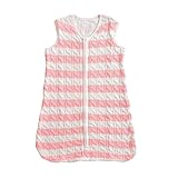 NEWSHONE ふわふわ 1〜３歳頃まで赤ちゃん用 ベビー 绵天竺ニット編み スリーパー スリープバック 寝袋 Mサイズ 4色 (ピンク)