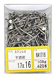 WAKAI ステンレス釘 平頭 プロパック #17X16mm 約429本 6A1716