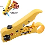 Universal Cable Stripper Cutter for Flat or Round UTP Cat5 Cat6 Wire Coax Coaxial Stripping Tool [並行