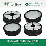 4 - Eureka HF-16 (HF16) HEPA Replacement Filters, Part 's 68115, 68715, 68115A & 67806. Designed by 