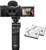 SONY(ソニー) コンパクトデジタルカメラ VLOGCAM Vlog用カメラ ZV-1II シューティンググリップキット(同梱グリップ:GP-VPT2BTブラック、バッテリーパック+1個) ウィンドスクリーン付属 18-50mm F1.8-4.0 ズームレンズ ブラック ZV-1M2G B