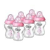 Tommee Tippee Closer to Nature 260 ml/9fl oz Decorated Feeding Bottles (Pink/... by Tommee Tippee [並