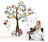 Walplus Kid Angels Tree Home Flowers Paper Nursery Children Girls Room Wall Stickers