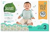 セブンスジェネレーション 無添加ベビーおむつ (テープ式) ステージ3 (7－13kg) 大容量 93枚
