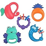 tumama Baby Rattleおもちゃ新生児Shake and Grap Rattlesおもちゃ動物Handbells 0 to 12ヶ月の幼児新生児少年少女ギフトwithストレージボックスのセ