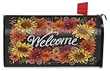Fall Flowers Welcome Largeメールボックスカバー秋オーバーサイズBriarwood Lane
