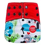 HappyEndings Bamboo/Organic Cotton AI2TM All-In-Two Cloth Diaper / Snap-in Insert Knight's Quest by 
