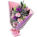 翌日配達お花屋さん ギフト ムーンダスト カーネーション 花束 スイートマム 60cm