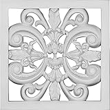 Ekena Millwork pnl14 X 14mo W x H x 1 p Monique壁パネル、14 1 / 8 " W x 14 1 / 8 " H x 1 1 / 8 " P、ホワイト