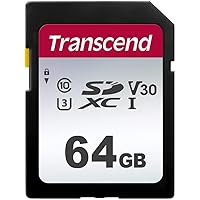 Transcend SDカード 64GB UHS-I U3 V30 対応 Class10 (最大転送速度95MB/s) 5年保証 TS64GSDC300S-E【Amazon.co.jp限定】